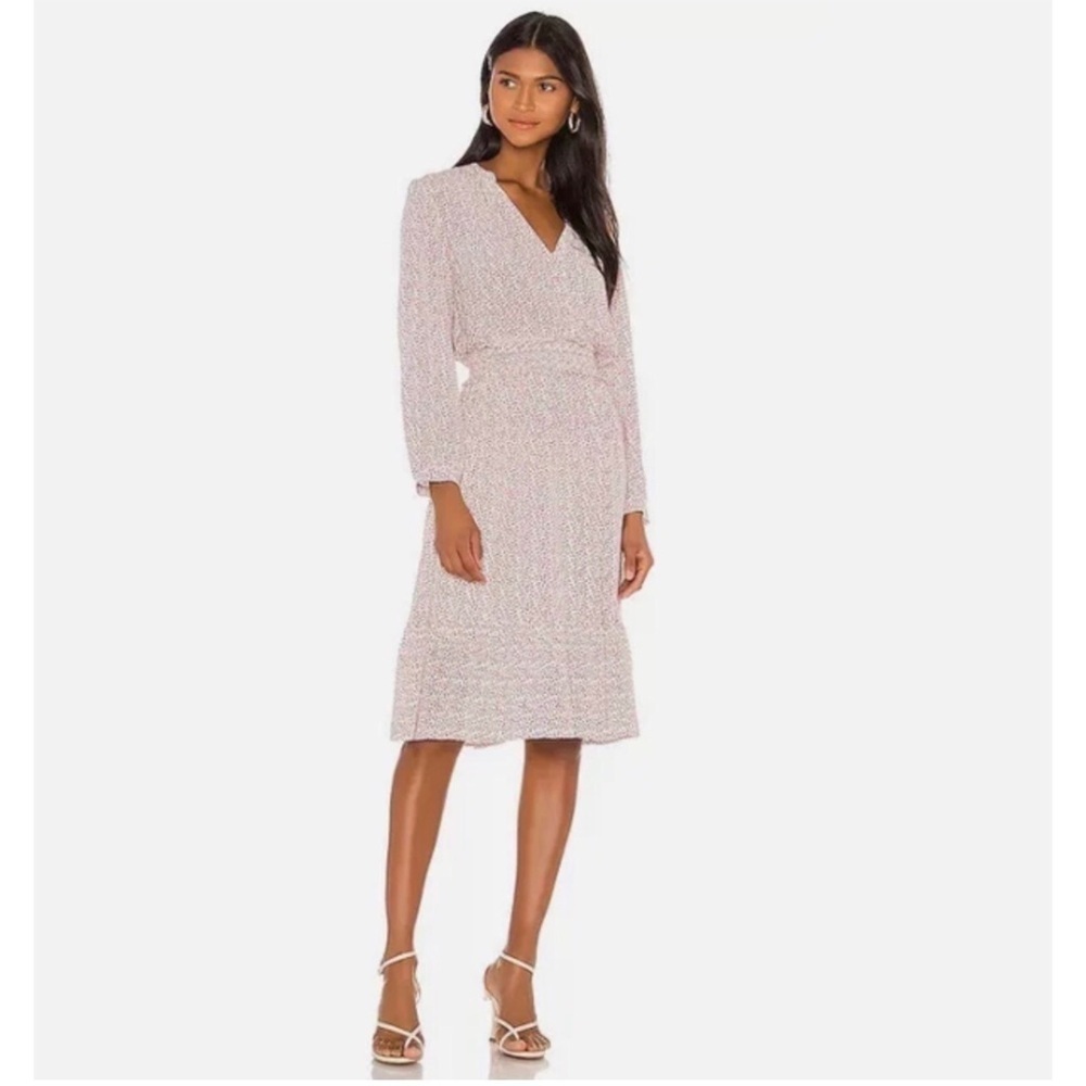 RAILS Renata Midi Dress in Flower Vines Romantic Boho Long Sleeve Size S